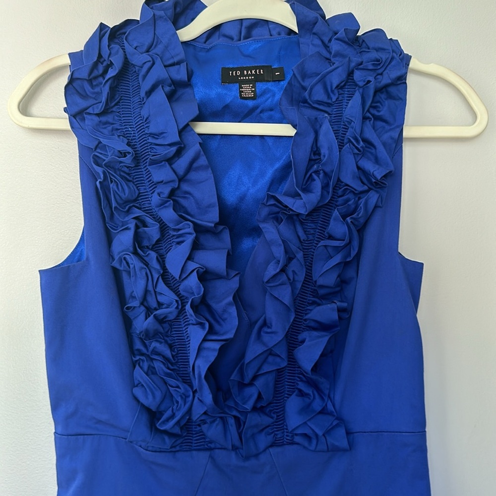Ted Baker London Ruffled Pencil Midi Dress - Picture 4 of 7